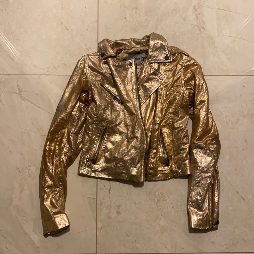 Doma Leather Asymmetrical Jacket